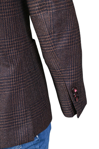 Sartorio by Kiton Brown Plaid Jacket