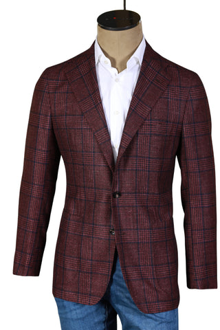 Sartorio by Kiton Brown Plaid Jacket