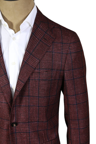 Sartorio by Kiton Brown Plaid Jacket