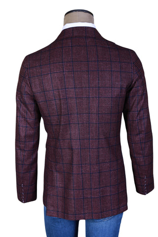 Sartorio Brown Plaid Sport Jacket