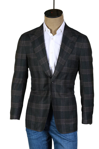 Sartorio by Kiton Brown Plaid Jacket