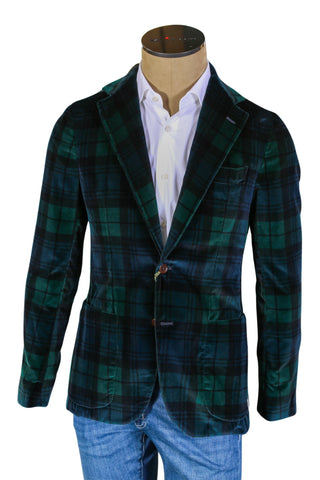 Sartorio Green Plaid Sport Jacket