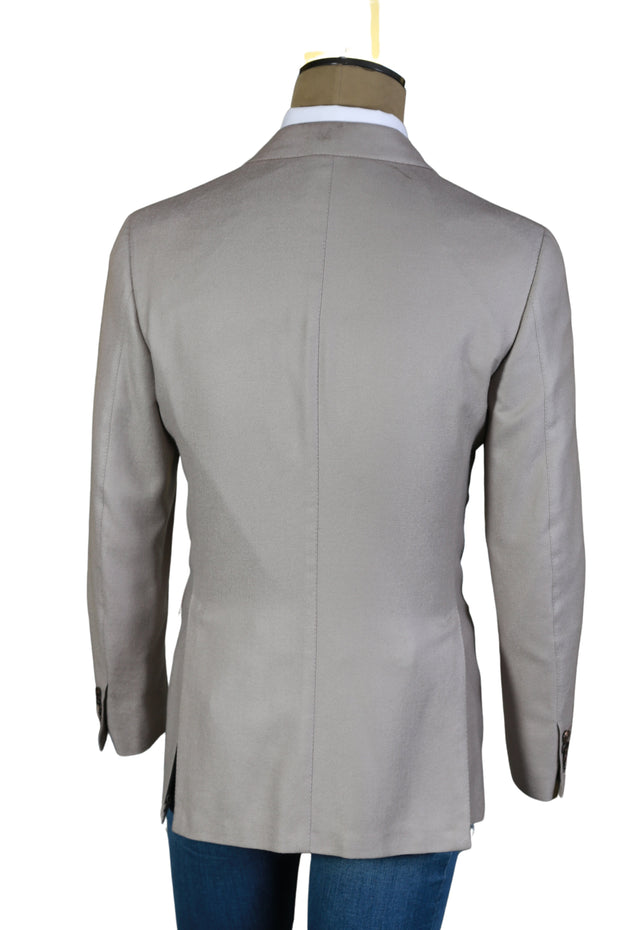 Brioni Grey Solid Cashmere Sport Jacket