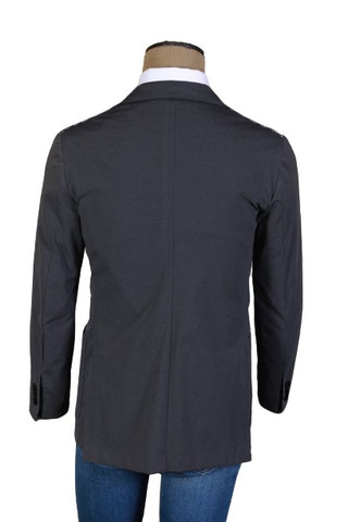 Kiton Dark-Grey Solid Nylon Sport Jacket