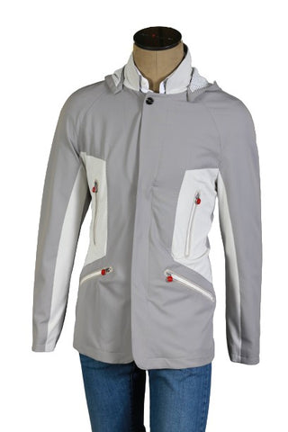 Kiton Light-Grey Nylon Jacket