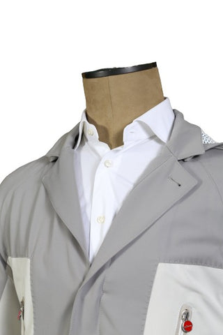 Kiton Light-Grey Nylon Jacket