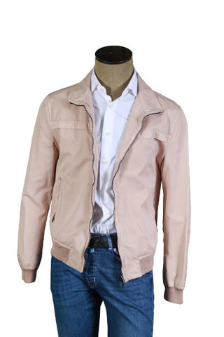 Kiton Peach Solid Cotton Jacket