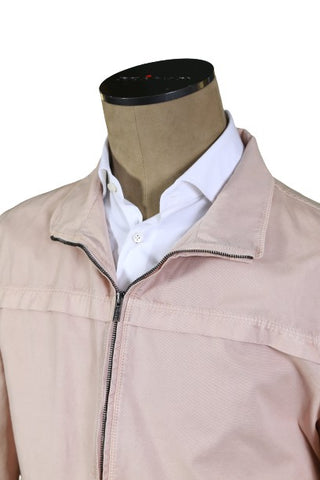 Kiton Peach Solid Cotton Jacket