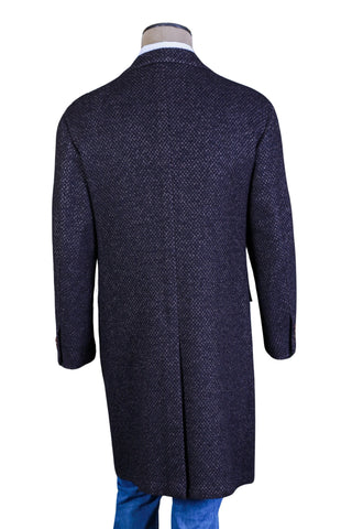 Kiton Dark-Grey Birdseye Overcoat