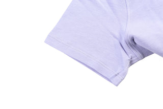 Isaia Light-Purple Short Sleeve Cotton Polo