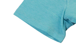 Isaia Light-Blue Short Sleeve Cotton Polo