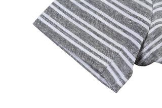 Isaia Striped Short Sleeve Polo