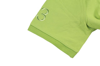 Isaia Green Short Sleeve Cotton Polo