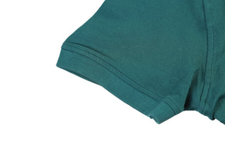 Isaia Dark-Green Short Sleeve Cotton Polo