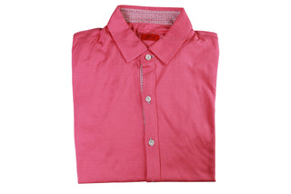 Isaia Pink Short Sleeve Polo
