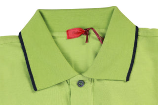 Isaia Light-Green Short Sleeve Cotton Polo