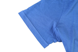 Isaia Cornflower Blue Short Sleeve Silk-Cotton Button Down
