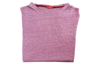 Isaia Pink Linen-Cotton Short Sleeve T-Shirt