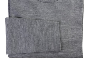 Isaia Grey Cotton Long Sleeve Shirt