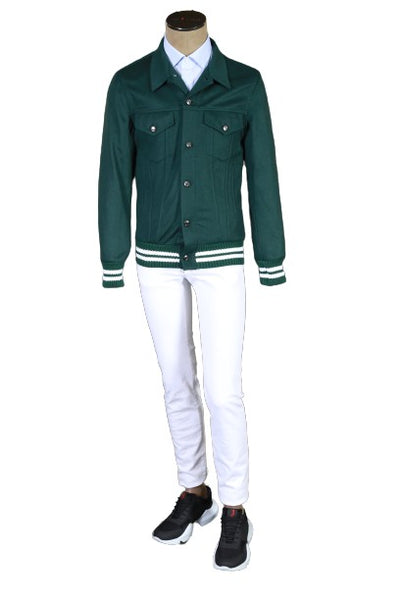 Kired by Kiton Solid Green Bomber