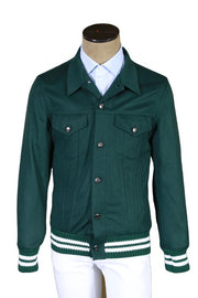 Kired by Kiton Solid Green Bomber