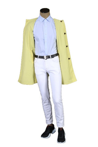 Kired by Kiton Teal/ Pale-Yellow Reversible Coat