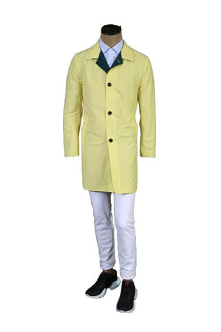 Kired by Kiton Teal/ Pale-Yellow Reversible Coat