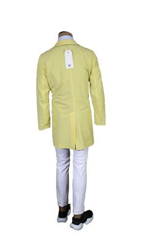 Kired by Kiton Teal/ Pale-Yellow Reversible Coat