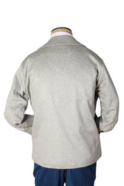 Sartorio Solid Gray Coat Jacket