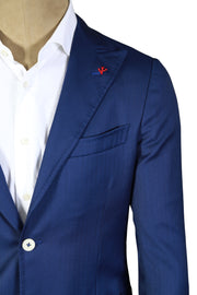 Isaia Blue Wool Suit