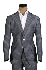 ISAIA Striped Grey Suit