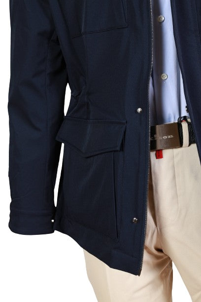 Kired by Kiton Solid Dark-Blue Jacket