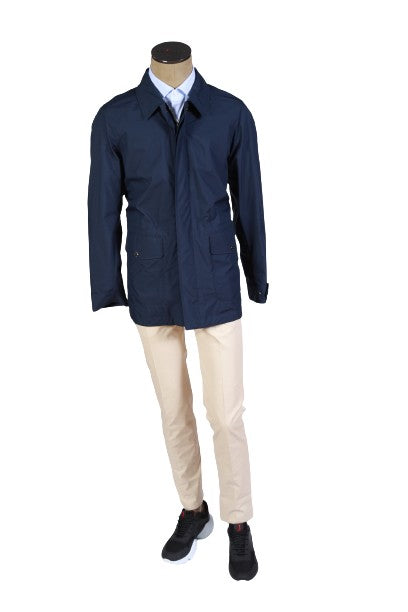 Kired by Kiton Dark-Blue Overcoat
