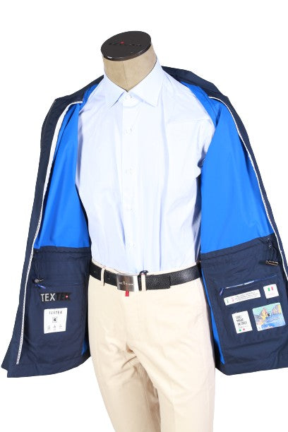 Kired by Kiton Dark-Blue Overcoat