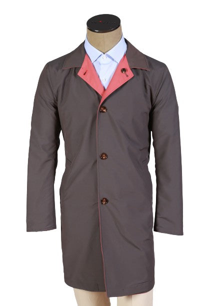 Kired by Kiton Red/Brown Reversible Coat