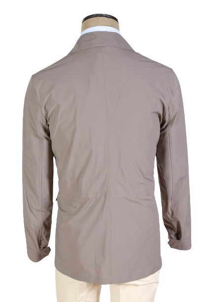 Kired by Kiton Solid Taupe Overcoat
