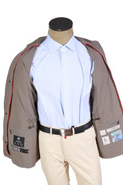 Kired by Kiton Solid Taupe Overcoat