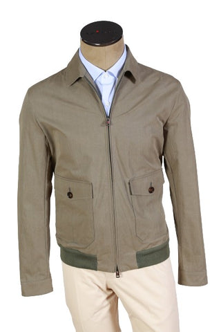 Kired by Kiton Solid Cotton Jacket