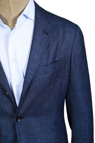 Kiton Blue Dotted Cashmere Suit