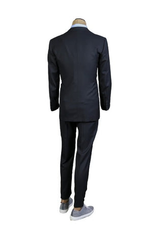Fiore Di Napoli Midnight-Blue Solid Wool Suit