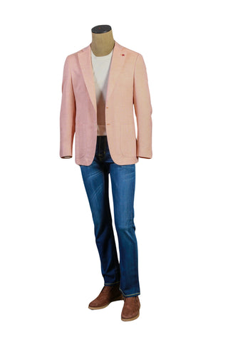 Isaia Flamingo Solid Jacket