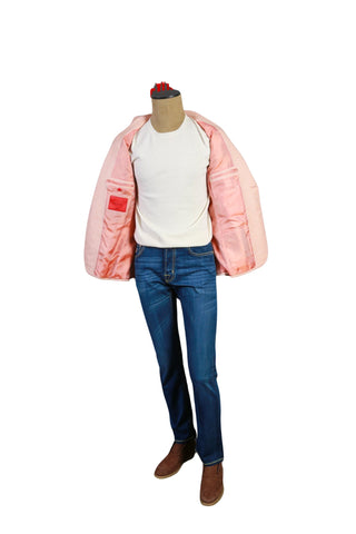 Isaia Flamingo Pink Solid Jacket