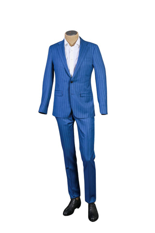 Carlo Barbera Blue Striped Super 170's Suit