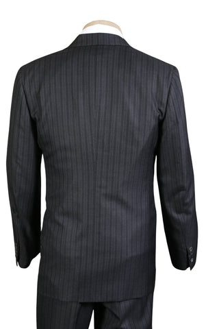 Brioni Dark-Grey Striped Suit