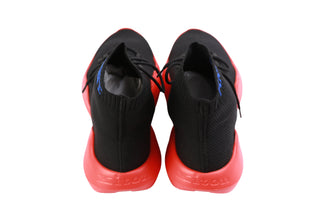 KNT by Kiton Black Hight-Top Sneakers (Red Bottom)