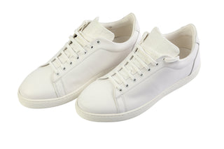 Kiton White Lace-Up Sneakers