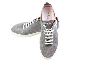 Kiton Grey Lace-Up Sneakers