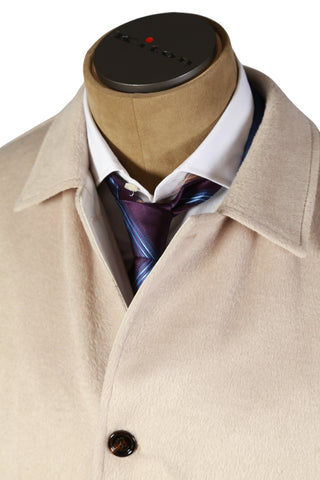 Kired by Kiton Cream/ Ivory Reversible Coat