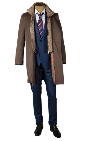 Kired by Kiton Brown Solid Coat