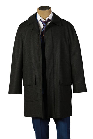 Kiton Black Overcoat